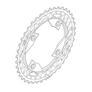 Shimano Eturatas 40T FC-M612 96mm, musta, 10v