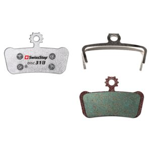 Sram SWISSSTOP Disc brake pad Disc SRAM G2 Ultimate, G2 RSC, Guide Ultimate, Guide RSC, Guide RS, Guide R, Guide T Organic pad Steel plate Pack of 2 pads