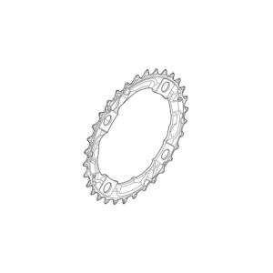 Shimano Eturatas 38T FC-M361 104mm, musta, 8v